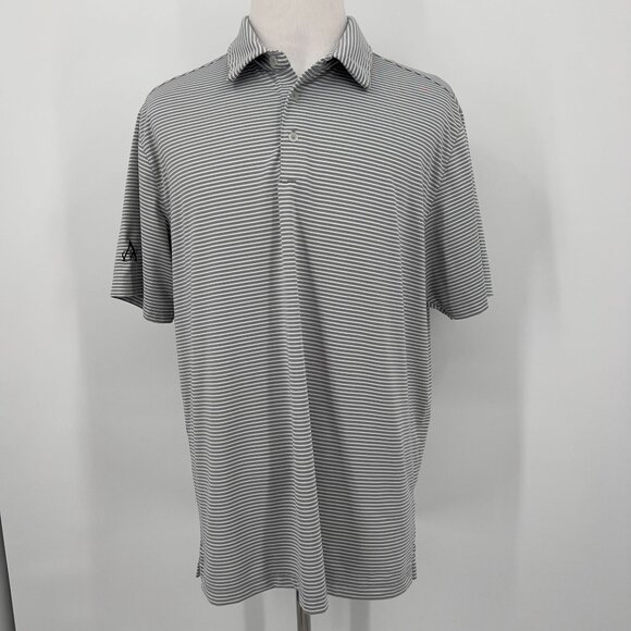 Under Armour XL Loose HeatGear Striped Polo Shirt Mens Performance Golf Wear - Picture 2 of 6